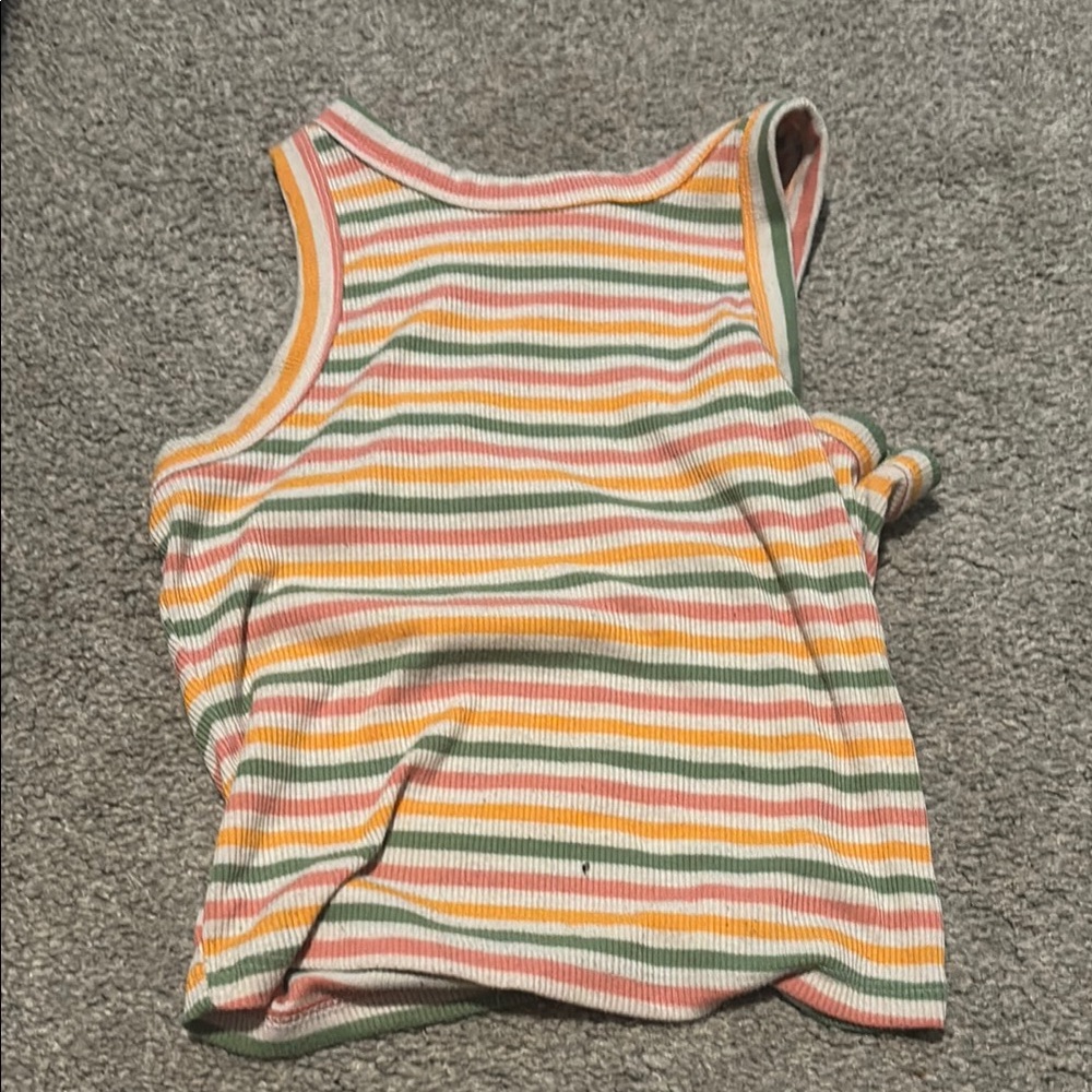Colorful Striped Kids Tank Top